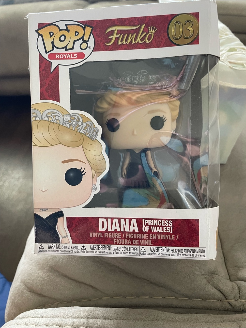 Funko Diana Princess of Wales Vinyl Figure - Blonde, Black, Gold